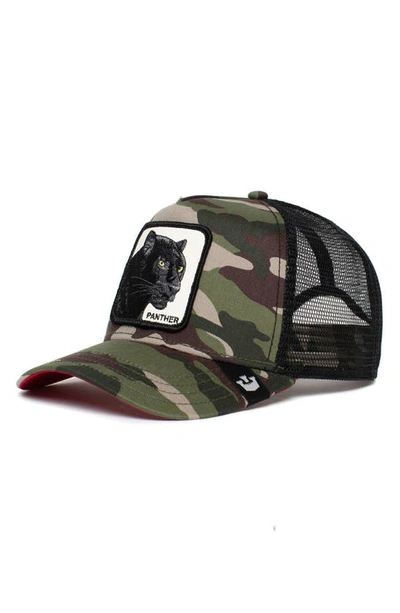 Goorin Bros The Panther Trucker Hat W/patch In Cam