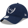 New Era Navy New England Patriots Leaves 9twenty Adjustable Hat In Navy