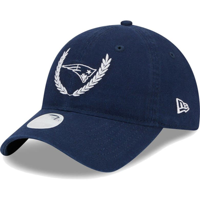 New Era Navy New England Patriots Leaves 9twenty Adjustable Hat