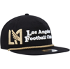 New Era Men's  Black Lafc Heritage The Golfer Snapback Hat In Black
