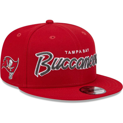 New Era Red Tampa Bay Buccaneers Main Script 9fifty Snapback Hat