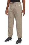 Nike Acg Water Repellent Trail Pants In Khaki/ Summit White