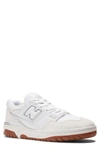 New Balance Bb550 Sneaker In White/white/gum