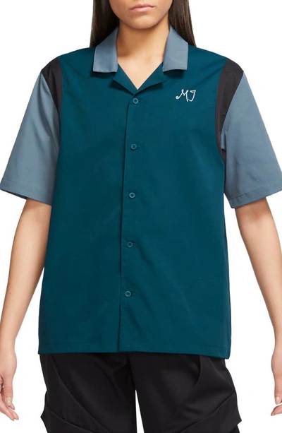 Jordan Women's  Button-up Shirt In Blue