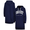 GAMEDAY COUTURE GAMEDAY COUTURE NAVY PENN STATE NITTANY LIONS TAKE A KNEE RAGLAN HOODED SWEATSHIRT DRESS