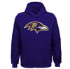 Outerstuff Youth Purple Baltimore Ravens Team Logo Pullover Hoodie In Purple