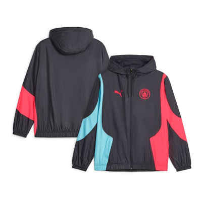 Puma Manchester City Anthem Jacket Adults 2023 2024 In Black