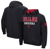Colosseum Black Indiana Hoosiers Sunrise Pullover Hoodie In Black