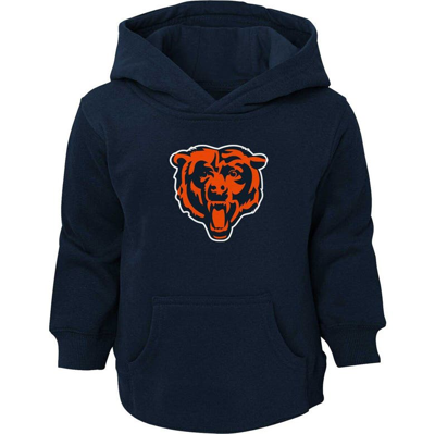 Outerstuff Kids' Toddler Navy Chicago Bears Logo Pullover Hoodie