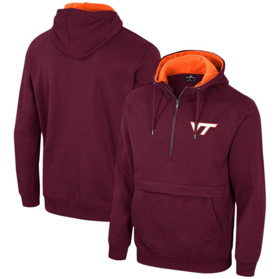 Colosseum Maroon Virginia Tech Hokies Half-zip Hoodie