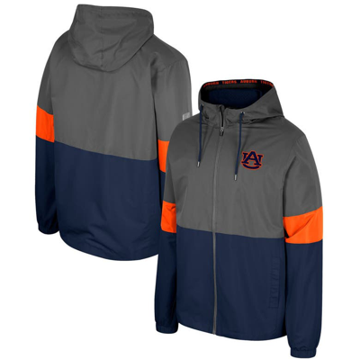 Colosseum Charcoal Auburn Tigers Miles Full-zip Jacket