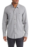 TRAVISMATHEW CLOUD FLANNEL BUTTON-UP SHIRT