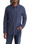 TRAVISMATHEW TRAVISMATHEW CLOUD FLANNEL BUTTON-UP SHIRT