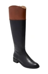 Jack Rogers Adaline Knee High Riding Boot In Black/ Brown