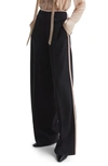 REISS LINA SIDE STRIPE WIDE LEG trousers