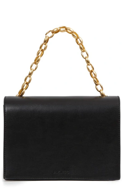 Reiss Sloane Leather Convertible Crossbody Bag In Black