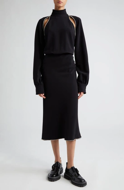 Sportmax Bacini Midi Dress In Black | ModeSens