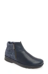 Naot Sintra Zip Bootie In Ink/ Midnight Blue