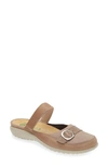 Naot Hongi Mary Jane Mule In Khaki Beige/ Stone