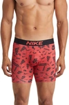 Nike Dri-fit Essential Micro Boxer Briefs In Multi Logo Print