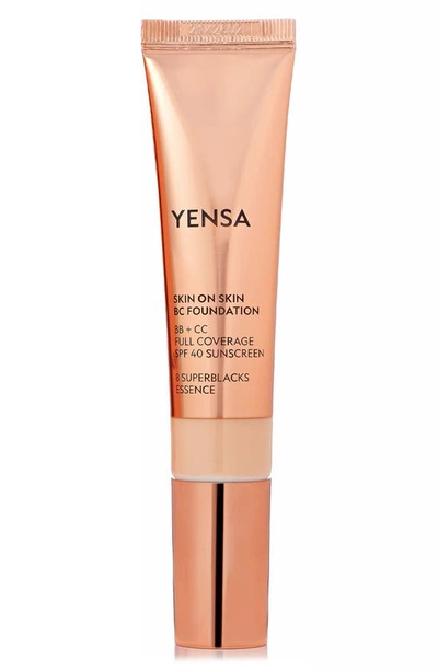 Yensa Skin On Skin Bc Foundation Bb + Cc Full Coverage Foundation Spf 40, 1 oz In Medium Golden