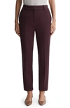 Reiss Gabi Slim Leg Pants In Berry