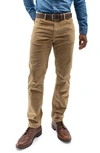 Devil-dog Dungarees Stretch Corduroy Five Pocket Pants In Khaki