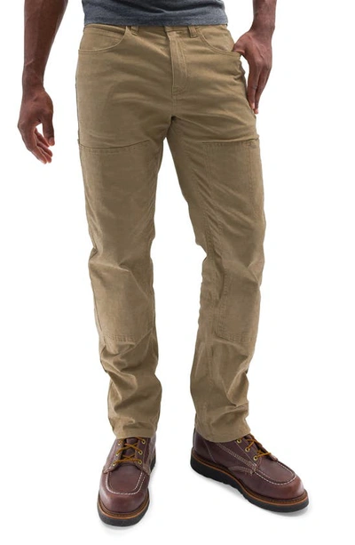 Devil-dog Dungarees Stretch Cotton Carpenter Pants In Rugged Tan