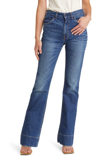 Askk Ny Cruz High Waist Bootcut Jeans In Multi