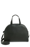 The Row Bowling Leather Shoulder Bag In Black