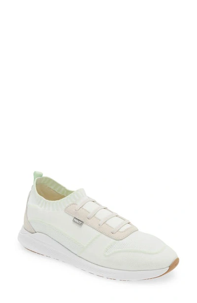 Naot Adonis Slip-on Sneaker In White/ Mint Knit