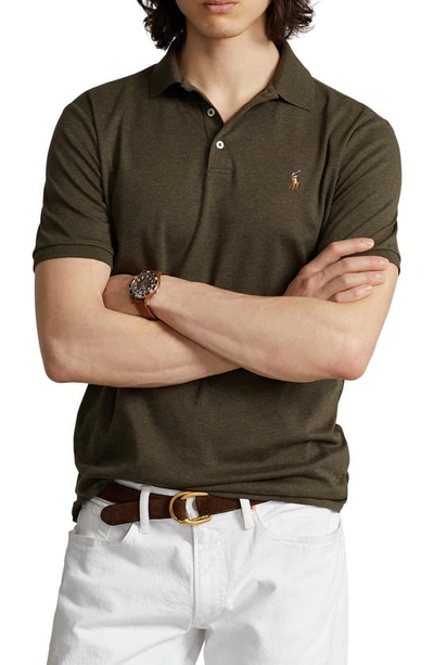 Polo Ralph Lauren Cotton Polo In Wilson Olive Heather