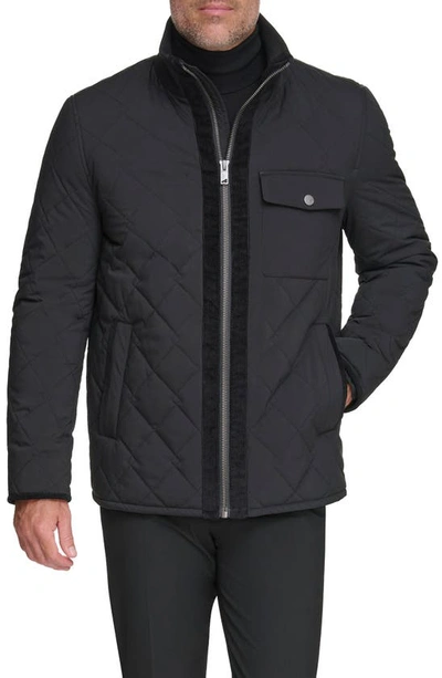 Andrew Marc Amberg Water Resistant Jacket In Black