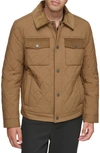 Andrew Marc Walkerton Quilted Jacket In Sepia