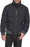 Andrew Marc Sideling Quilted Jacket In Black