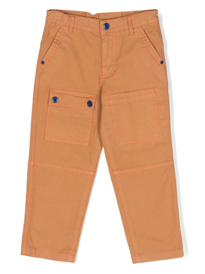 The Marc Jacobs Kids' Pantaloni Cargo In Brown