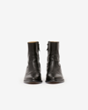 ISABEL MARANT DELIX BOVINE LEATHER ANKLE BOOTS