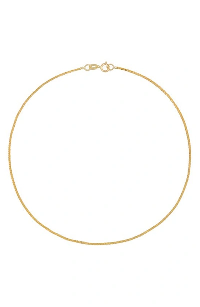Bony Levy Spiga Chain Anklet In 14k Yellow Gold