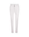 Dsquared2 High Waist Twiggy Jeans In Bianco