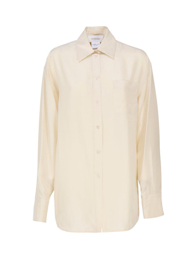 Sportmax Buttoned Long-sleeved Shirt In White