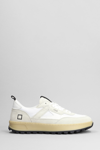 DATE KDUE DRAGON SNEAKERS IN WHITE SUEDE AND FABRIC