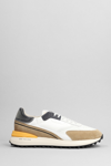 DATE LAMPO SNEAKERS IN WHITE SUEDE AND FABRIC