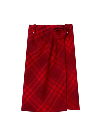 Burberry Skirt In Red