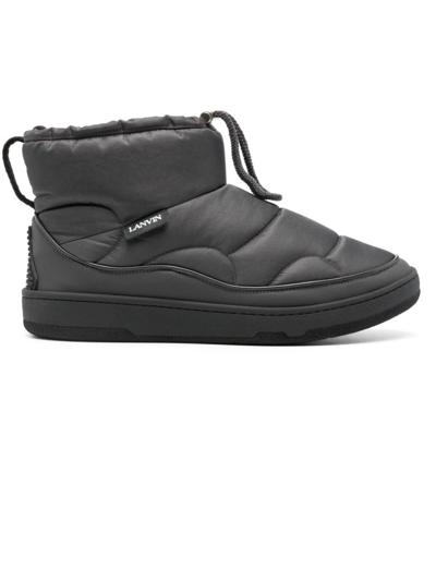 Lanvin Dark Grey Padded Ankle Boots