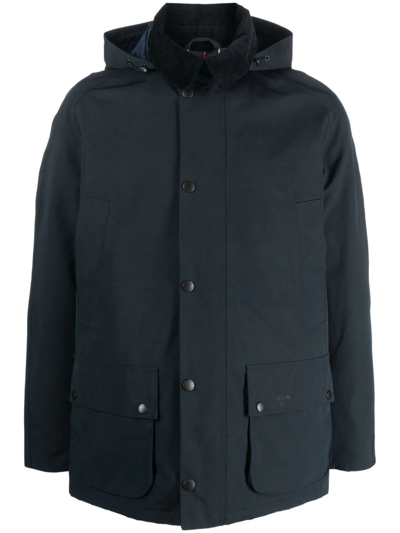 Barbour Waterproof Ashby Hooded Jacket In Blue