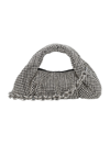 Stuart Weitzman The Moda Mini Shine Crystal Top-handle Bag In Silver