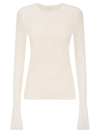 Sportmax Long-sleeved T-shirt In White