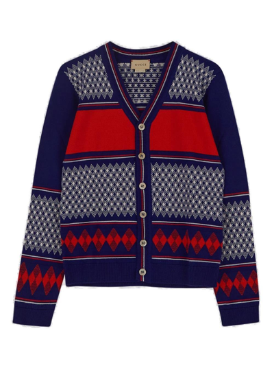 Gucci Kids V In Blue And Red