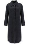 Totême Toteme Relaxed Fit Longline Double Face Wool Car Coat
