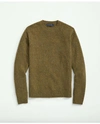 Brooks Brothers Brushed Wool Raglan Crewneck Sweater | Green | Size Xl